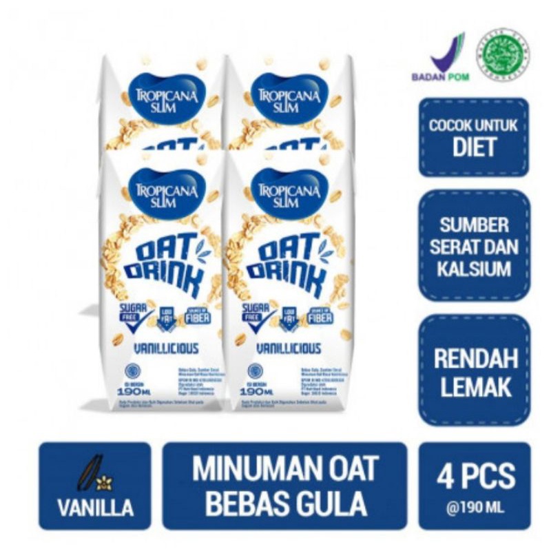 

Tropicanaslim oat drink 200ml (4pc)