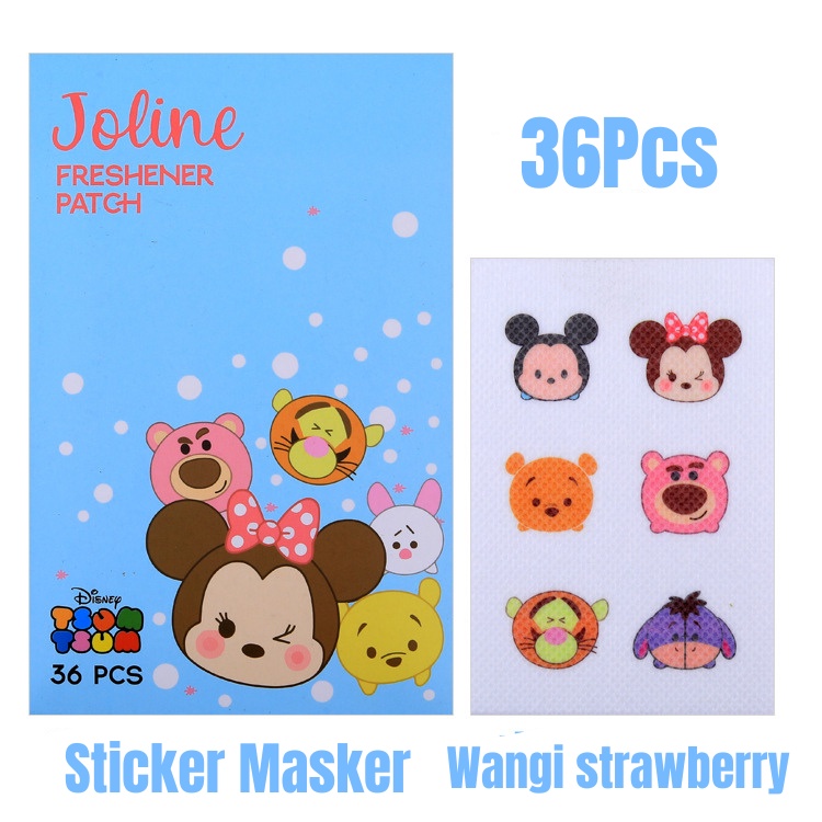 [COD] 36Pcs Sticker Masker Aromaterapi Lucu Aroma Patch Banyak Motif Cocok Untuk Anak