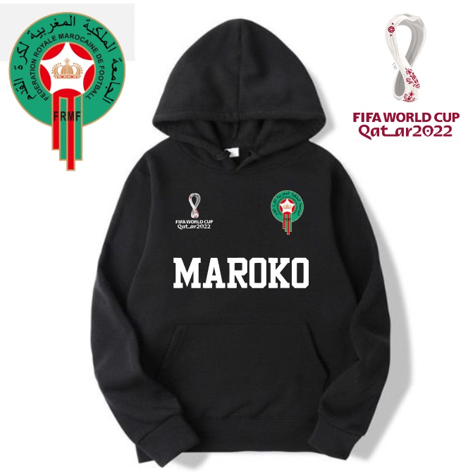 Jaket Hoodie Timnas Maroko Fifa World Cup Qatar Premium ithinkclothing