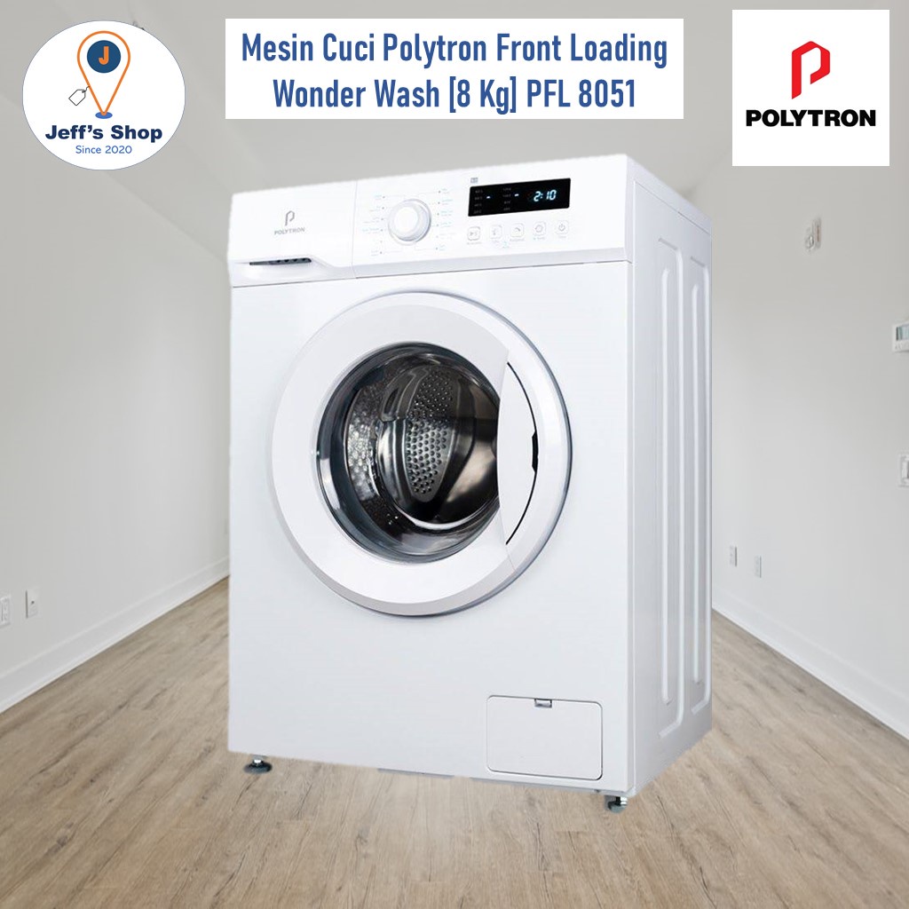 Mesin Cuci Polytron Front Loading Wonder Wash [8 Kg] PFL 8051