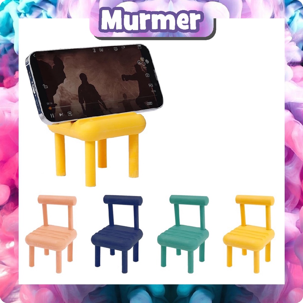 MurmerOfficial Chair Macaron Stand HP Model Kursi Holder HP Penyangga HP Kursi R831