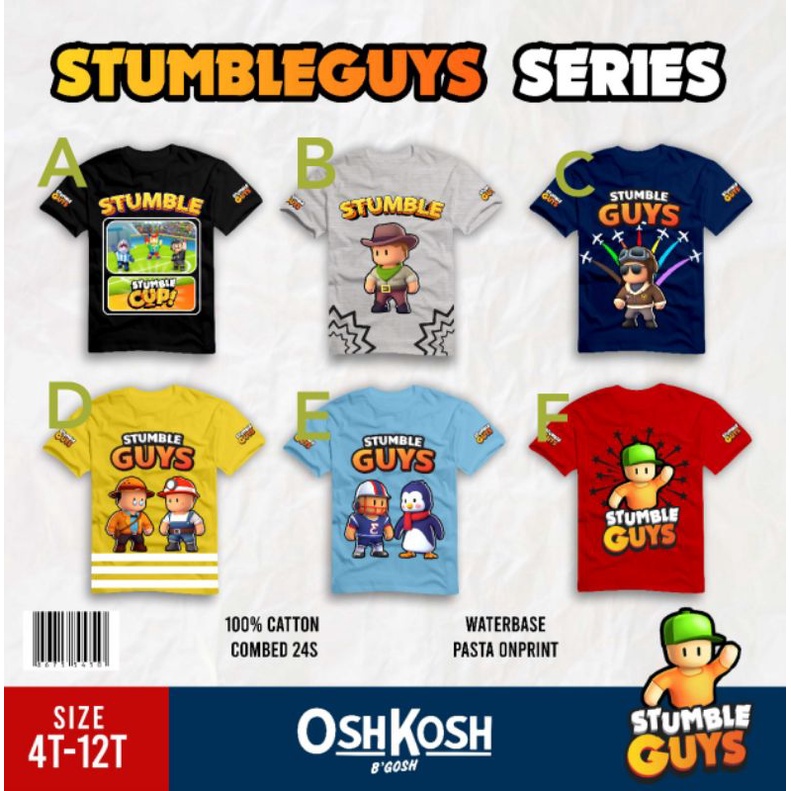 kaos anak stumble guys baju stumble guys