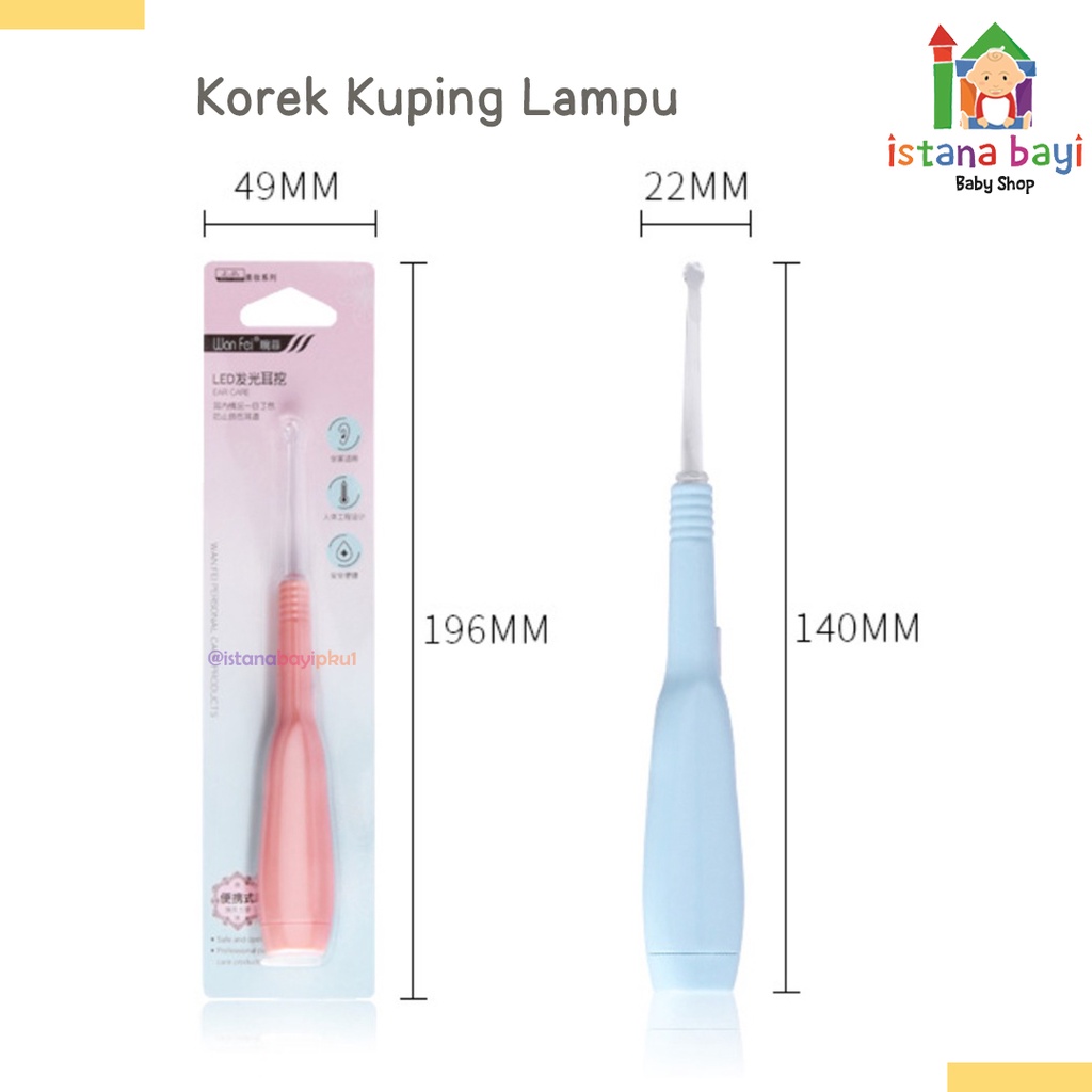 KOREK KUPING LAMPU EARPICK WITH CASE / FLASHLIGHT KOREK KUPING yy 1709