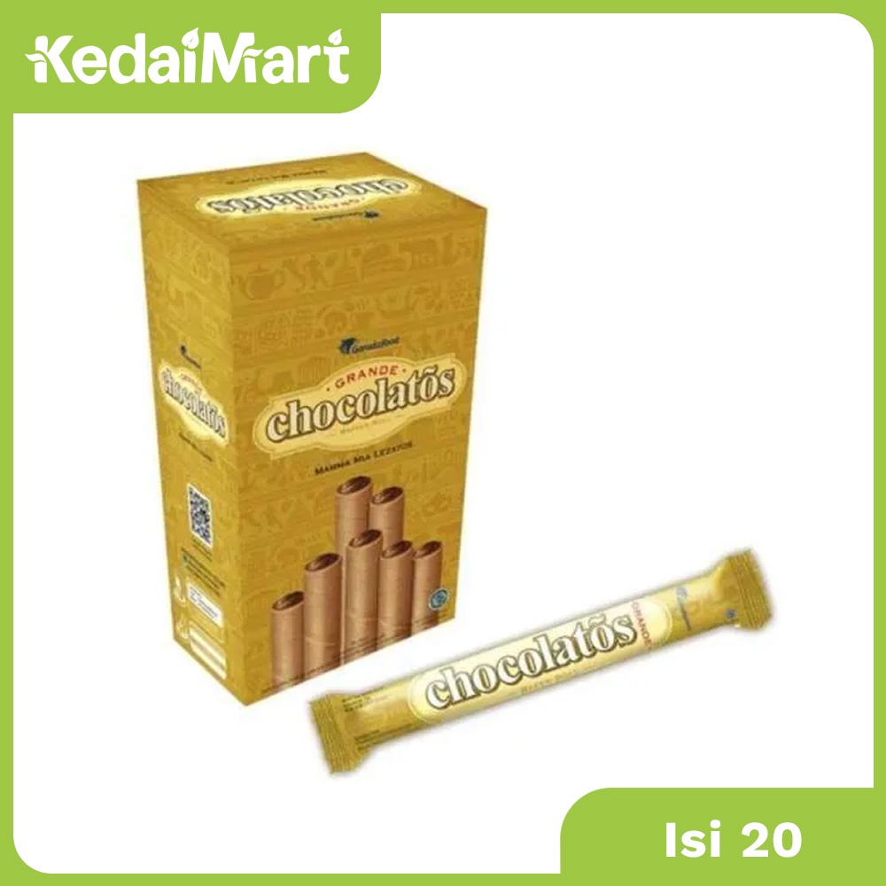 

Gery Wafer Roll Chocolatos Grande Coklat 16 / 18 Gram