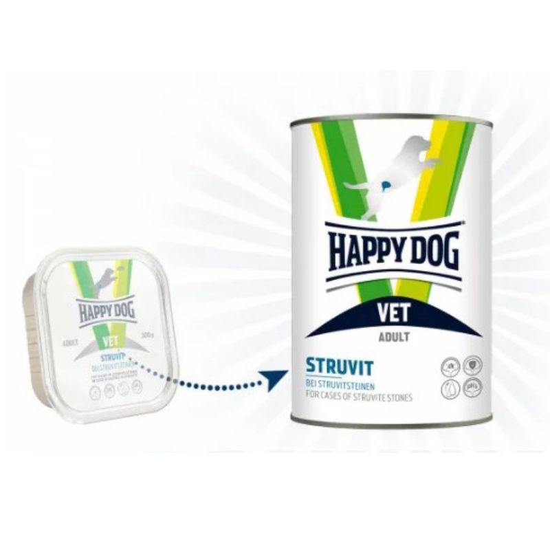 happy dog struvit 400g wet food kaleng