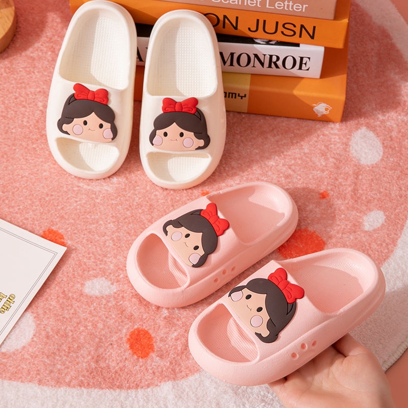 LittleAaron SNOWWHITE 001 Sandal Slop Import Anak Perempuan Lucu Fashion Termurah Model Kekinian Casual