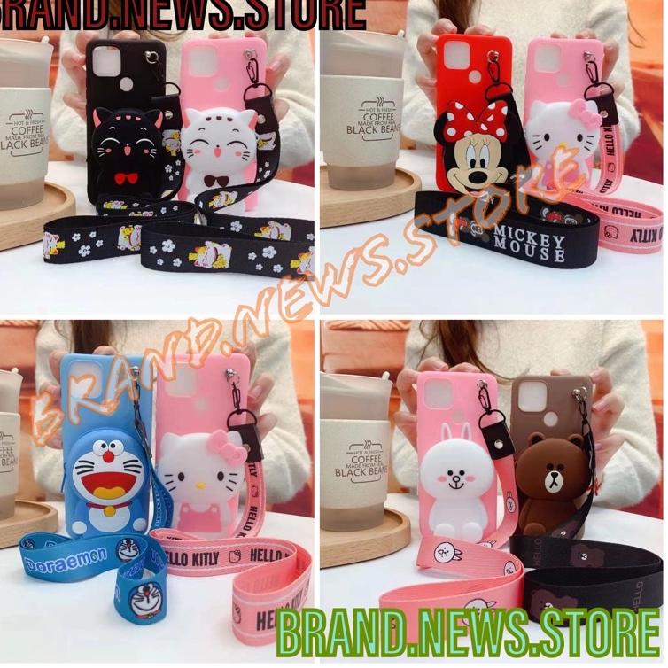 REALME C25/ C25S/ C1/ C2/ C11 2020/ C12/ C15/ C21Y/ SOFT CASE KARAKTER /BONEKA DISNEY DOMPET KOIN/CO