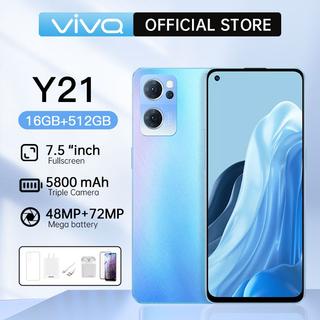 Handphone ViVQ Y21 murah cuci gudang terbaru 2022 baru murah hp 12GB RAM+512GB ROM Bluetooth Ponsel 