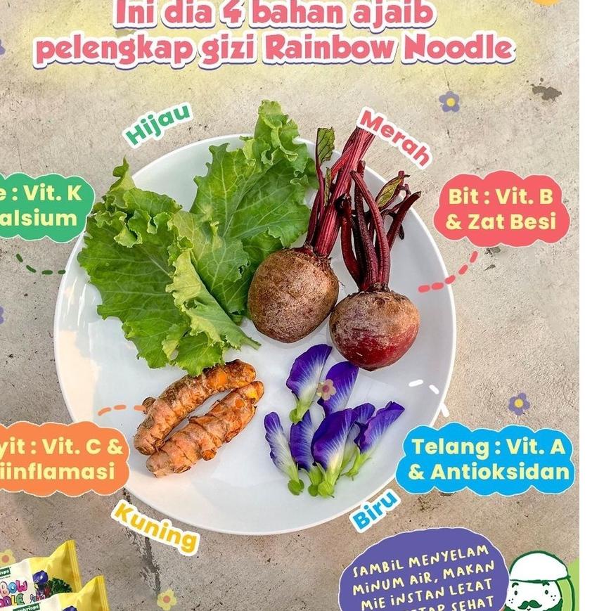 

7.7 Promo >> SUNKRISPS Rainbow Noodle 45g - Mie Pelangi - Mi Instan Sehat Rasa Keju Cheese