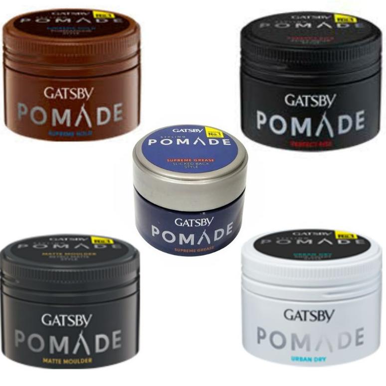 HOT PRODUCT GATSBY STYLING POMADE 80g 75g 30g | GATSBY HAIR STYLING POMADE | GATSBY POMADE | MINYAK 