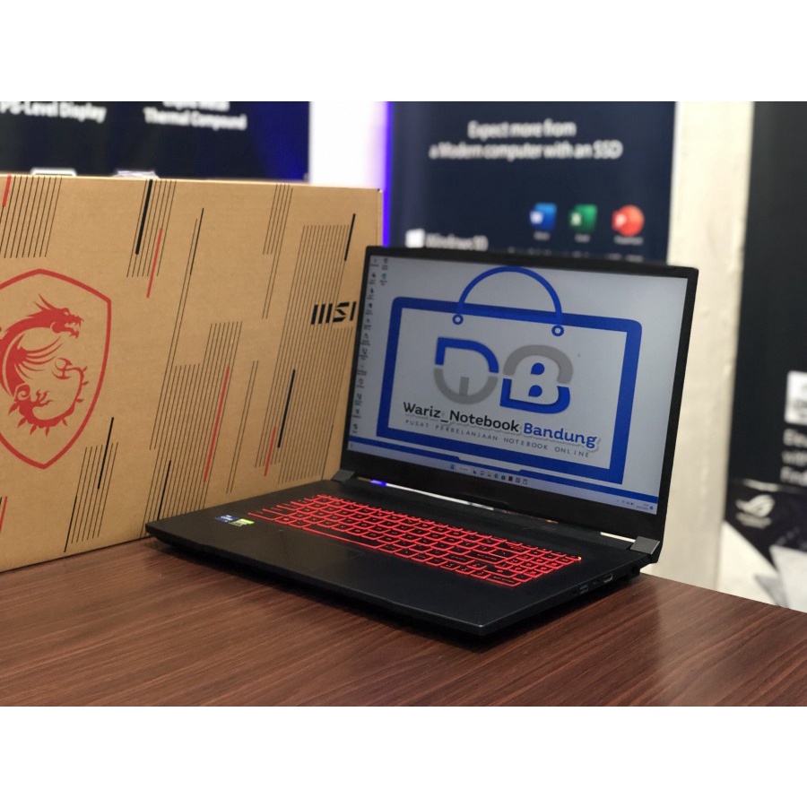 Jual MSI GF67 KATANA 11UC i7-11800H RTX 3050 RAM 8GB SSD 512GB 17 in ...