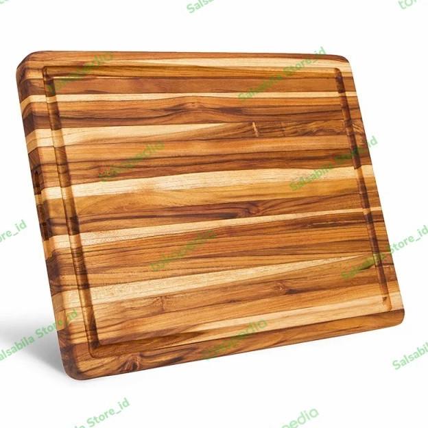 Talenan Daging Tatakan Dapur kayu jati besar 60x40x3cm