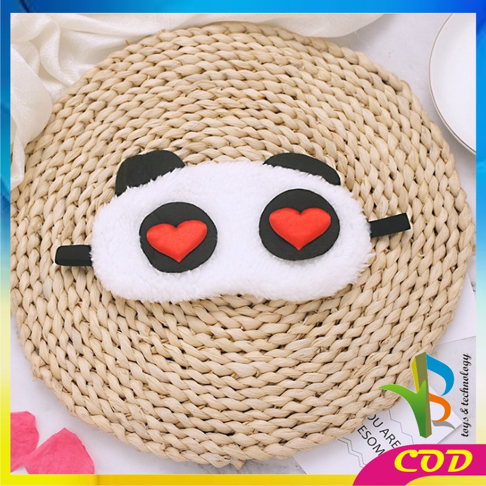 RB-C480 Penutup Mata Tidur Motif Panda / Penutup Mata Ekspresi / Masker Tidur Karakter Sleeping Eye Panda