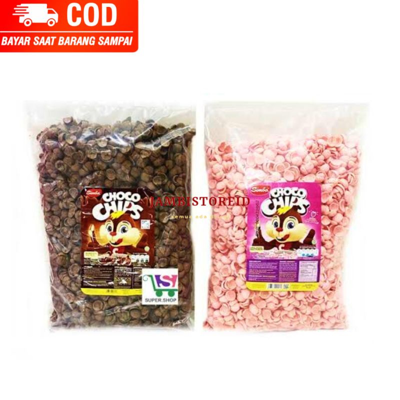 

(JAMBISTOREID) JAMBI LANGSUNG KIRIM Choco Chips Simba All Varian 1kg Koko Crunch Cereal Sarapan Kiloan Bahan Baking Topping Kue Murah Chocochips Coklat Strawberry Stoberi Jambi