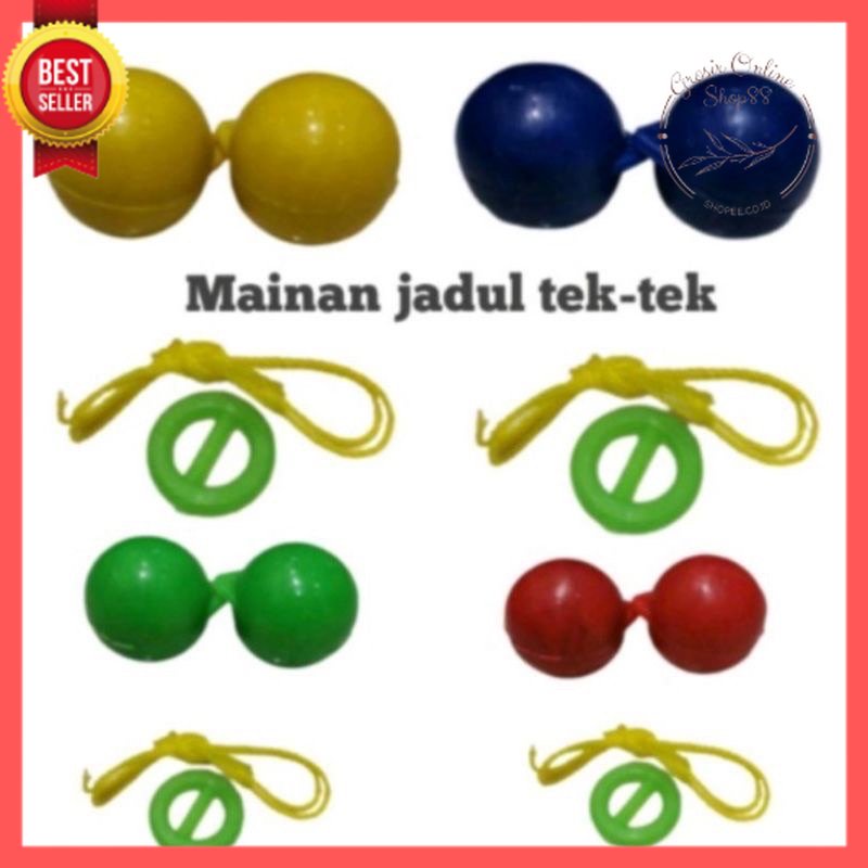 GOS - I201 - Mainan Latto Latto 4 cm - Mainan Jadul Lato - Mainan Anak Adu Bola Lato