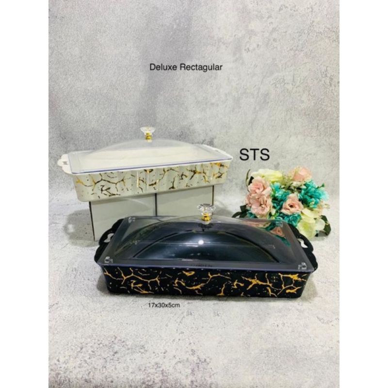 Wadah Kue Persegi Panjang Fiorenza Marble