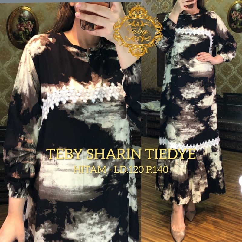 Daster Arab Teby  SHARIN Maxi Dress Rayon Gamis syar'i