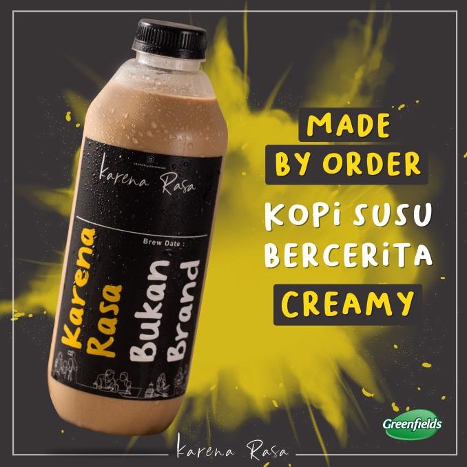 Jual Kopi Susu 1 Liter Literan Seliter 1l Bercerita Creamy Shopee Indonesia 