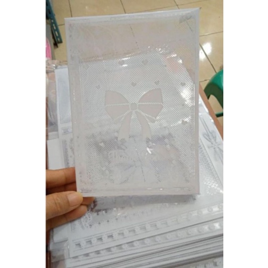 Souvenir kotak mika motif 50 pcs kemasan pouch