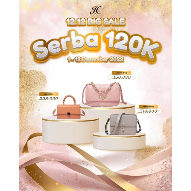 PROMO JULIE BAG VANESA BAG JANICE BAG ready BY JIMS HONEY LANGSUNG CHECKOUT