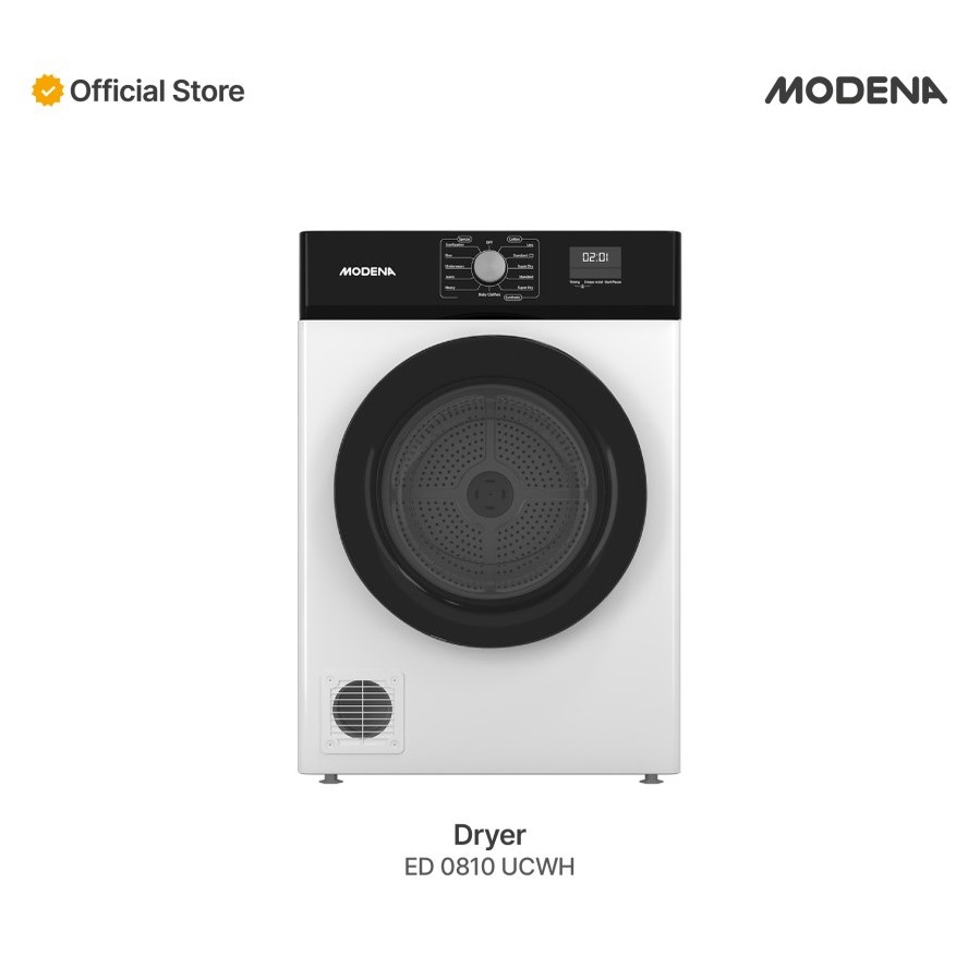 MODENA Electric Dryer - ED0810 / ED 0810 UCWH Mesin Pengering Baju