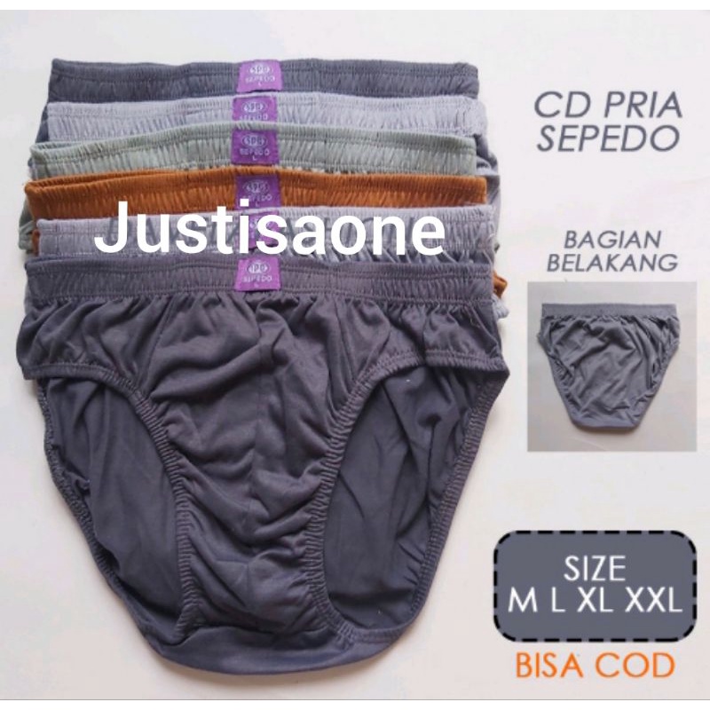 SPDO..3 Pcs Celana Dalam Pria CD Katun Cowok Sempak Cowok | Mens Underwear Size M L XL XXL