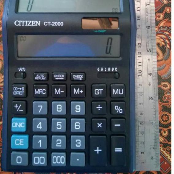 

Big Sale KALKULATOR CITIZEN CT 2000 - 14 DIGIT - KALKULATOR 2 LAYAR ✓