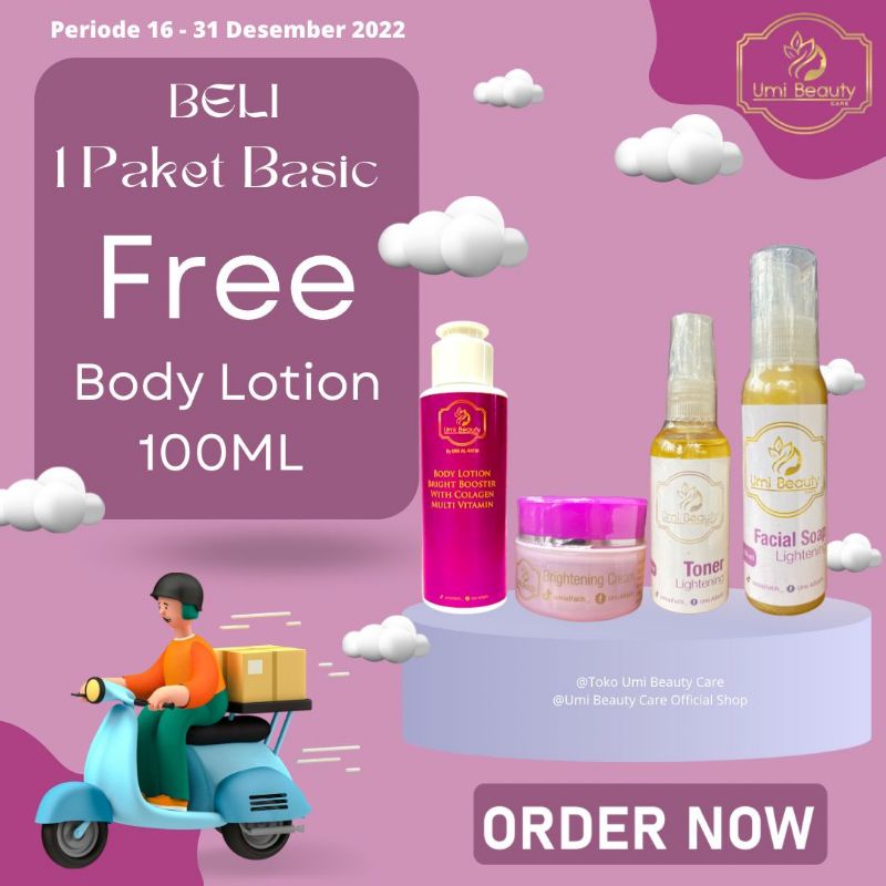 PROMO UBC PAKET BASIC FREE HANDBODY UBC LOTION BADAN