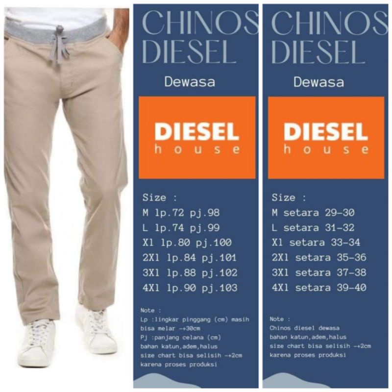 Celana Chinos Diesel / Chino Diesel / Celana Panjang Pria Murah / Celana Chinos Murah