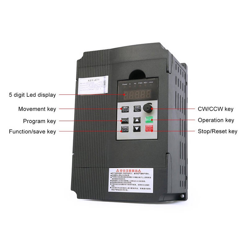 Inverter 3 Phase VFD Frequency Motor Drive Speed Controller 1.5KW 2HP