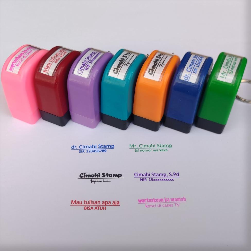 

[L-N1N] ✪] STEMPEL NAMA DOKTER Gantungan Kunci 3x1 CM-siap dikirim