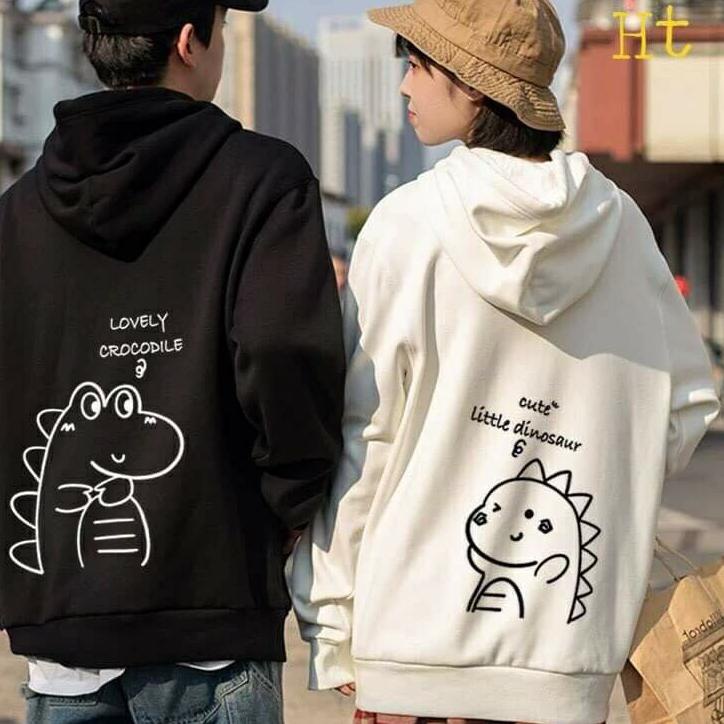 Siap Kirim PROMO COD HOODIE COUPLE PASANGAN KEKINIAN COWOK CEWEK/REMAJA KEREN TERBARU KOREAN STYLE