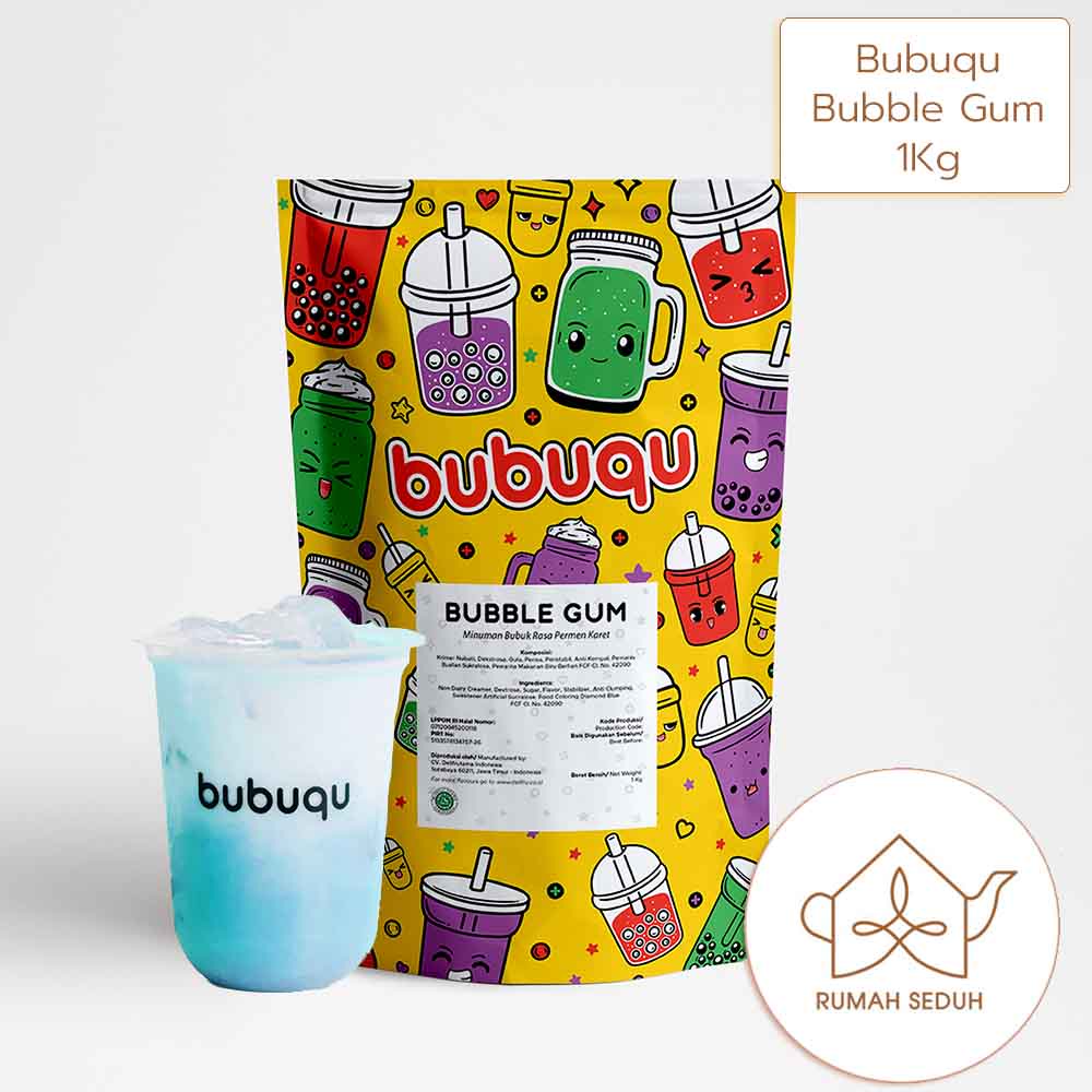 

1kg Bubuqu Bubble Gum Powder Drink - Bubuk Minuman Permen Karet