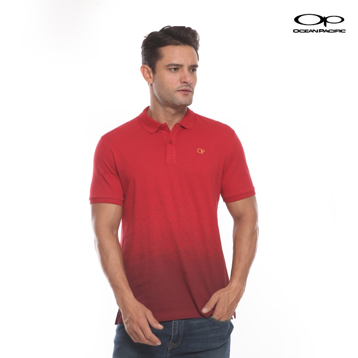Kaos Polo Pria Ocean Pacific Marun