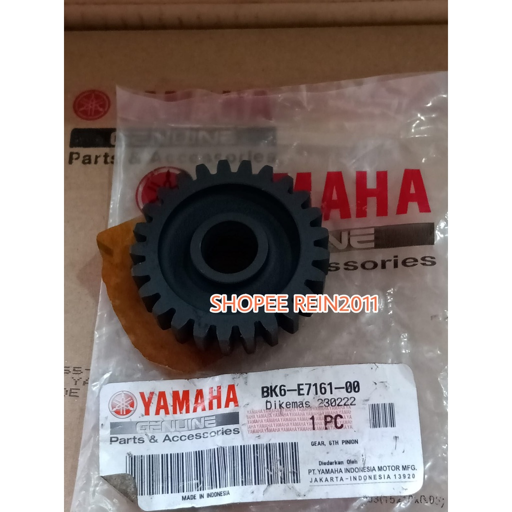 GEAR GIR RASIO 6 PINION R15 V3 ASLI ORI YAMAHA BK6 E7161 00