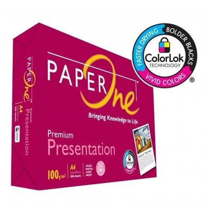 

KERTAS A4 100GR PREMIUM PRESENTATION PAPER ONE