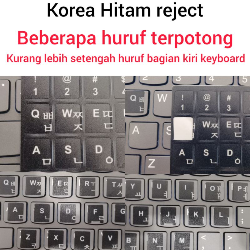 Sticker Keyboard huruf korea hangul arab rusia jepang turki mandarin china russian arabic hijaiyah turkey Thailand inggris