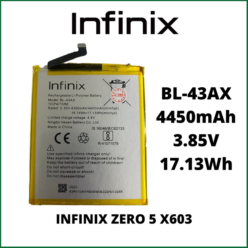 Batre Baterai Battery Original Infinix BL-43AX / Zero 5 X603