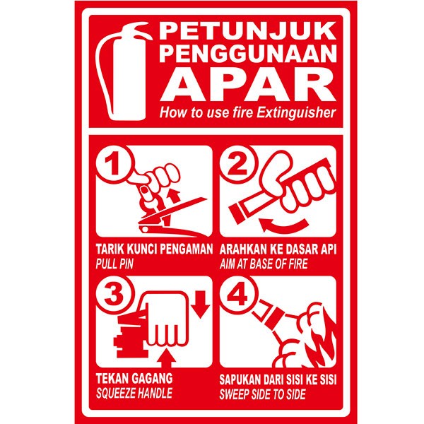 

CUSTOM. SIGN RAMBU CARA MENGGUNAKAN APAR 20X30CM. PLAT ACRYLIC.