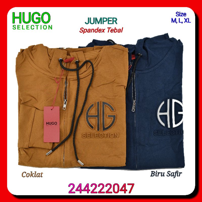 Jumper Kaos Hoodie Lengan Panjang Hugo Selection 244222047