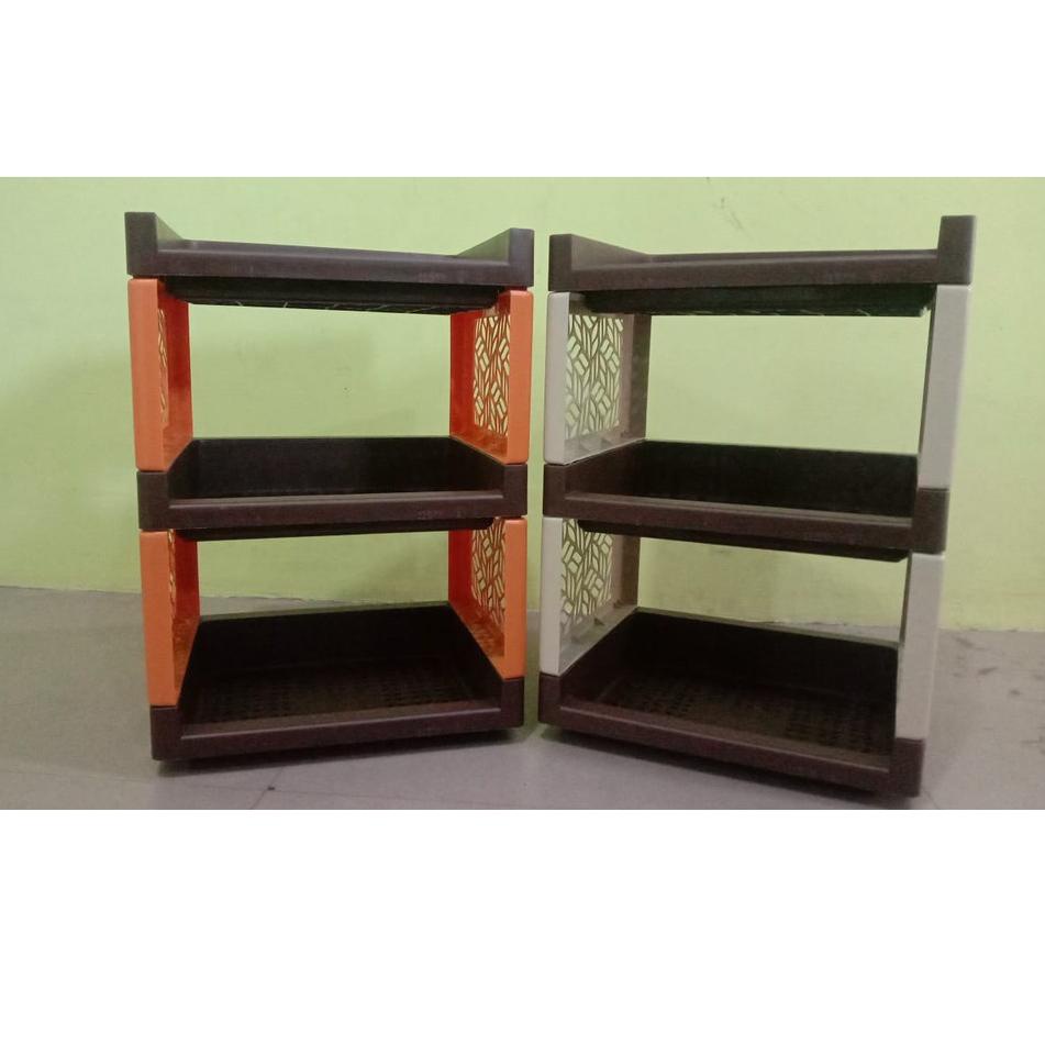 Best Product RAK PLASTIK / SERBAGUNA / RAK SUSUN / RAK BUKU / RAK DAPUR / RAK BUMBU / RAK PORTABLE  