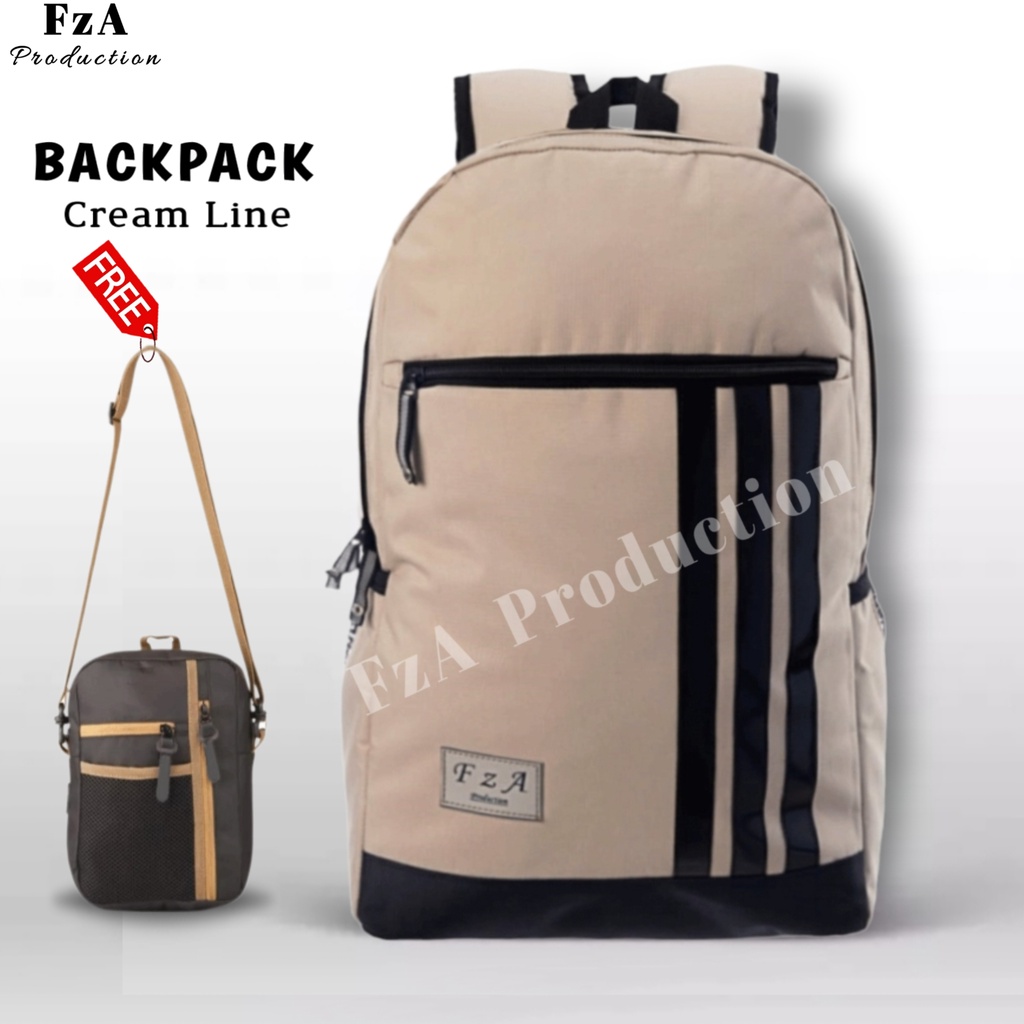 Tas Ransel Punggung Distro Casual Pria Wanita / Tas Ransel Laptop Backpack Original - FzA