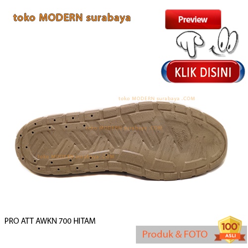 Sepatu pria casual slip on karet anti air PRO ATT AWKN 700