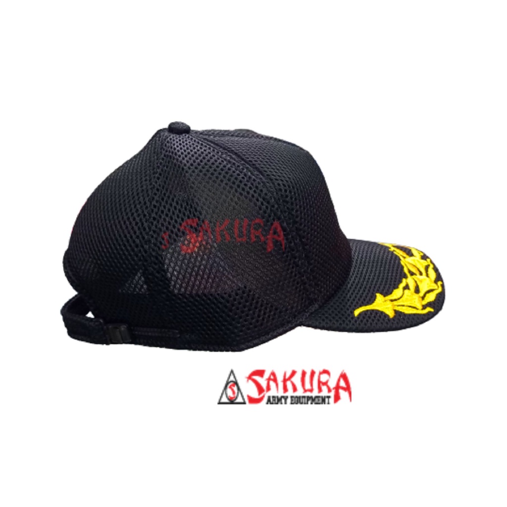 Topi Jaring Pamen Kapas Kapas Hitam