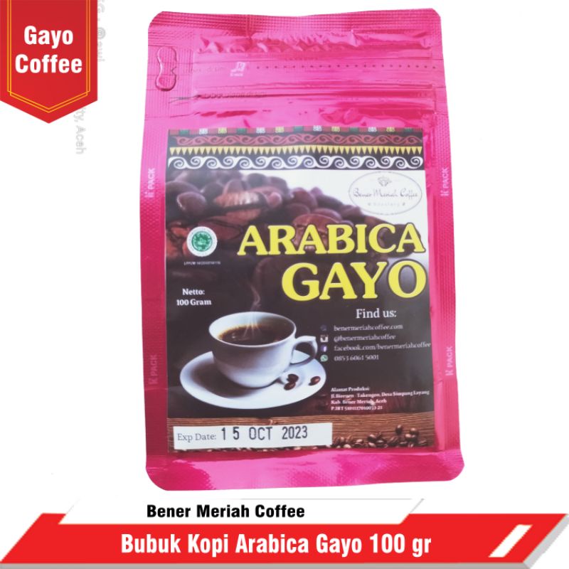 

Kopi Arabica Gayo 100 Gr | Bener Meriah Coffee