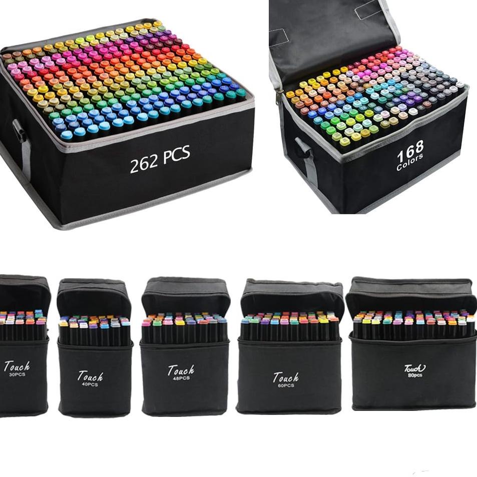 

[E-I7I-✓] WE TouchFive 24/36/48/60/80 Warna Sketsa Spidol Umum General Marker Set Animation Markers / Twin Market Set Spidol_kekinian