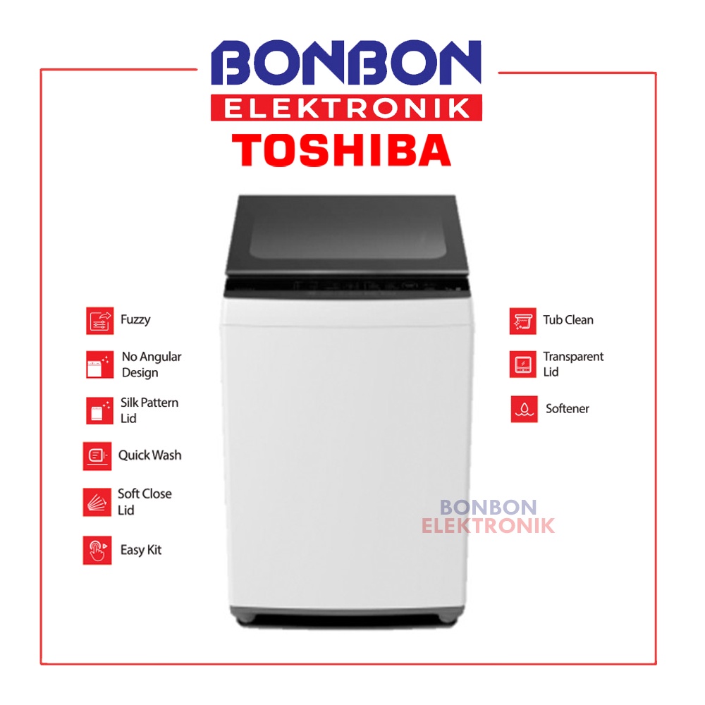 Toshiba Mesin Cuci 1 Tabung 7KG AW-M801AN (WK) / AW M801AN WK