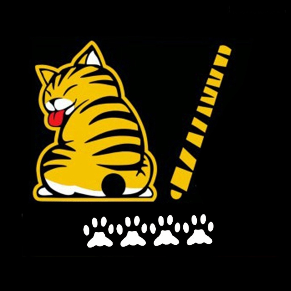 [Auto] Kartun Lucu Moving Tail Stiker Kendaraan Mobil Jendela Wiper Decals Dekorasi