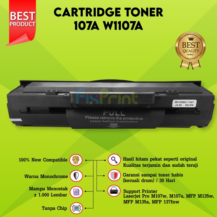 Cartridge Compatible XP LaserJet 107A - Laser Toner Cartridge Monochrome