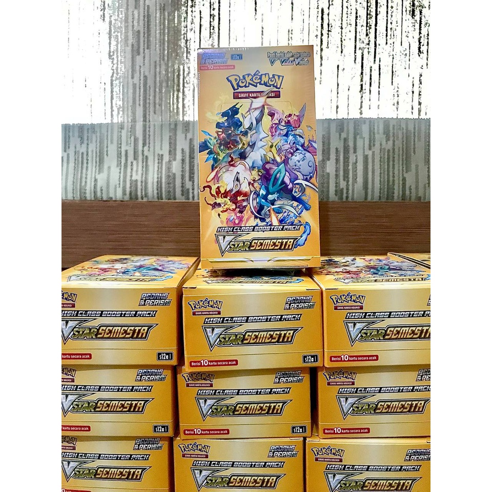 SALE  READY STOCK, TERMURAH STOCK TERBATAS Booster Box Vstar Semesta S12A - Kartu Pokemon TCG Indoes